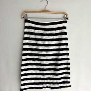 DIANE V FRTNBRG Knit Stripes Pencil Skirt NWOT
